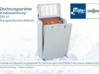 Zeichnungsordner Holzausführung DIN A1 400mm